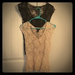 2 lace Express blouses